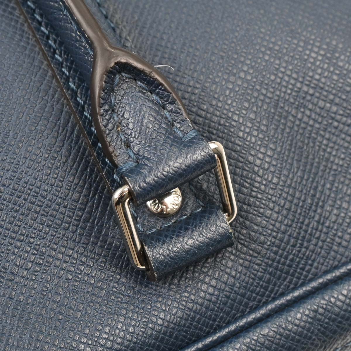 Louis Vuitton Blue Taiga Porte Document Voyage PM Handbag M30639