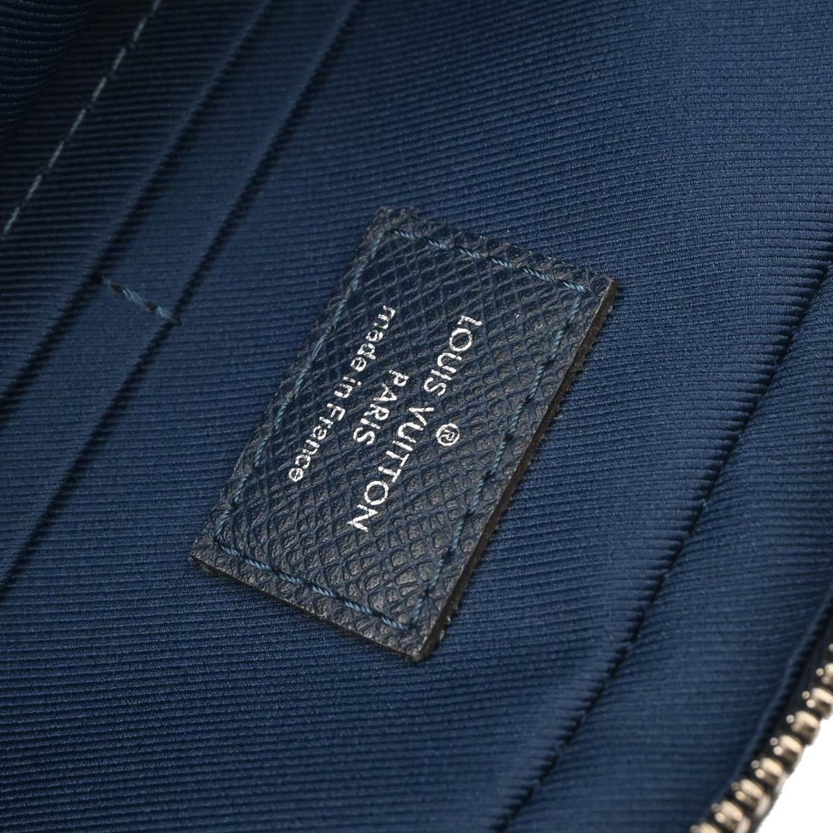 Louis Vuitton Blue Taiga Porte Document Voyage PM Handbag M30639