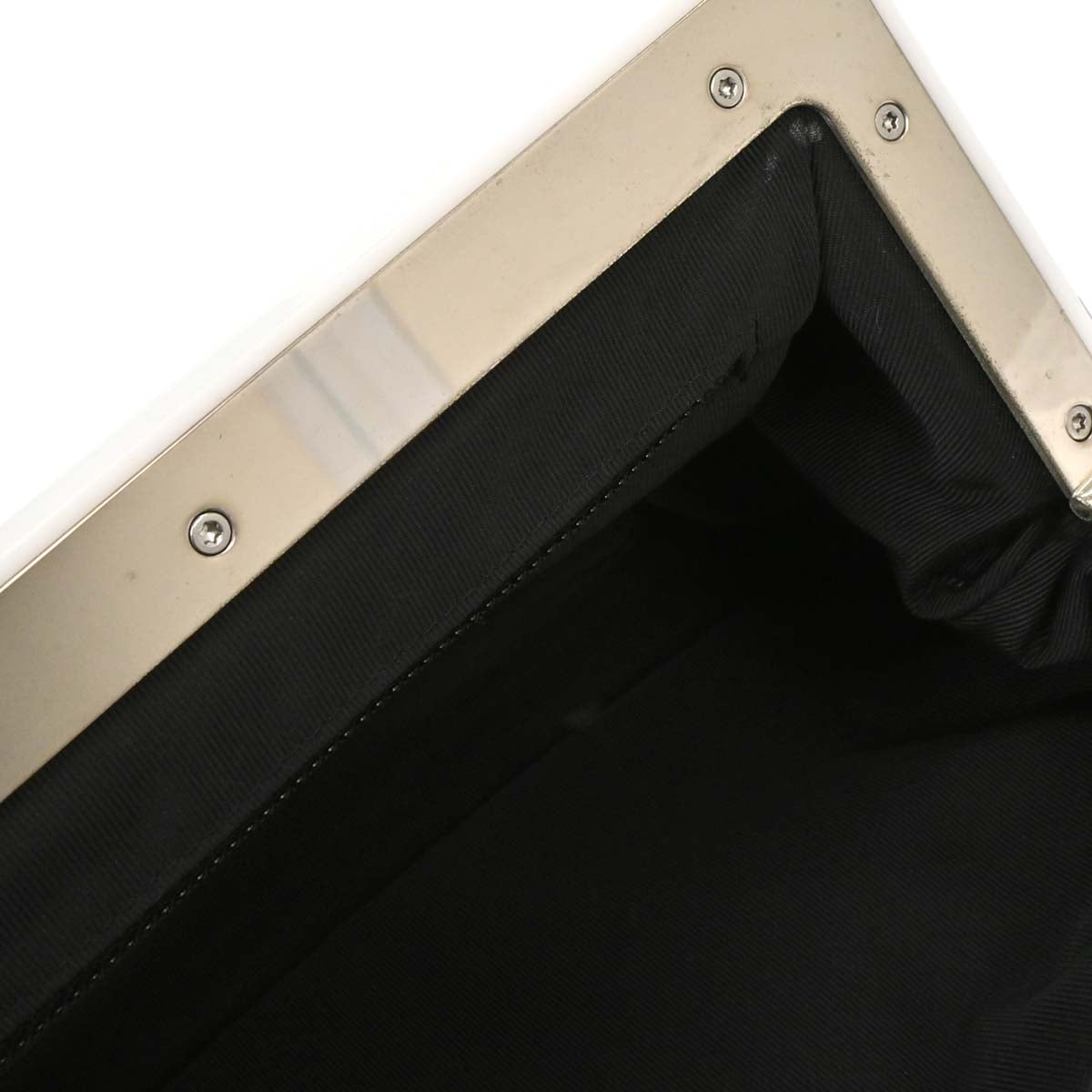 Chanel 2012 Black Lambskin Clutch Bag