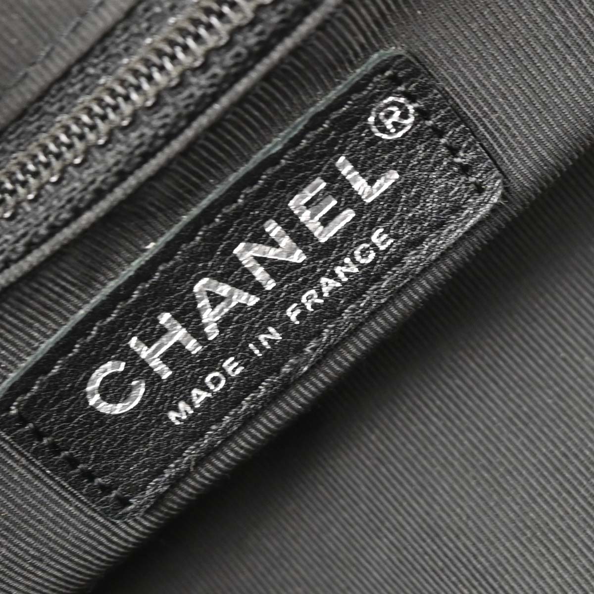 Chanel 2012 Black Lambskin Clutch Bag