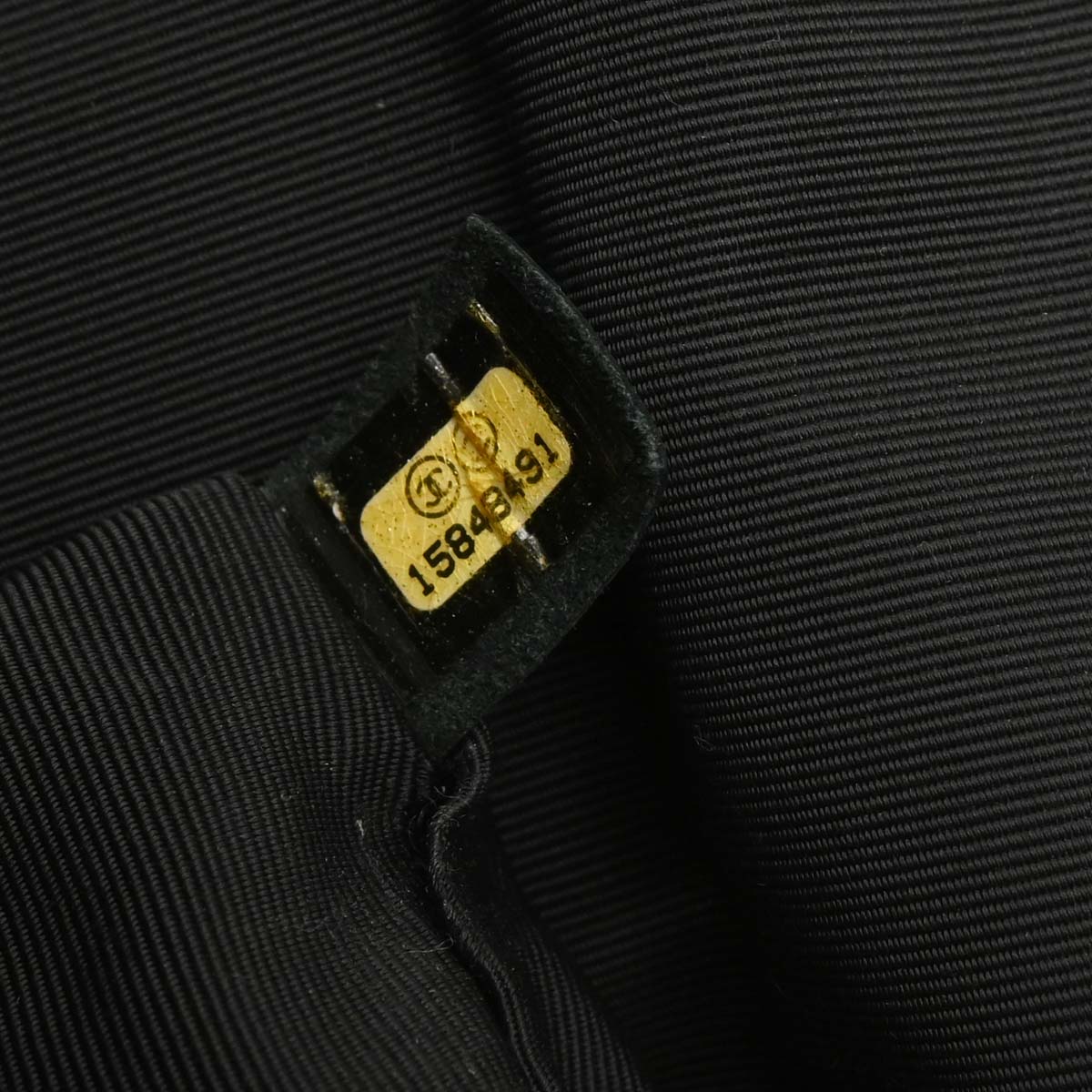 Chanel 2012 Black Lambskin Clutch Bag