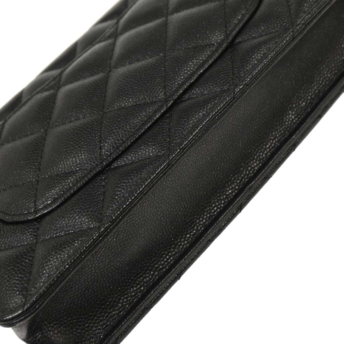 Chanel 2017-2018 Black Caviar Classic WOC Wallet On Chain