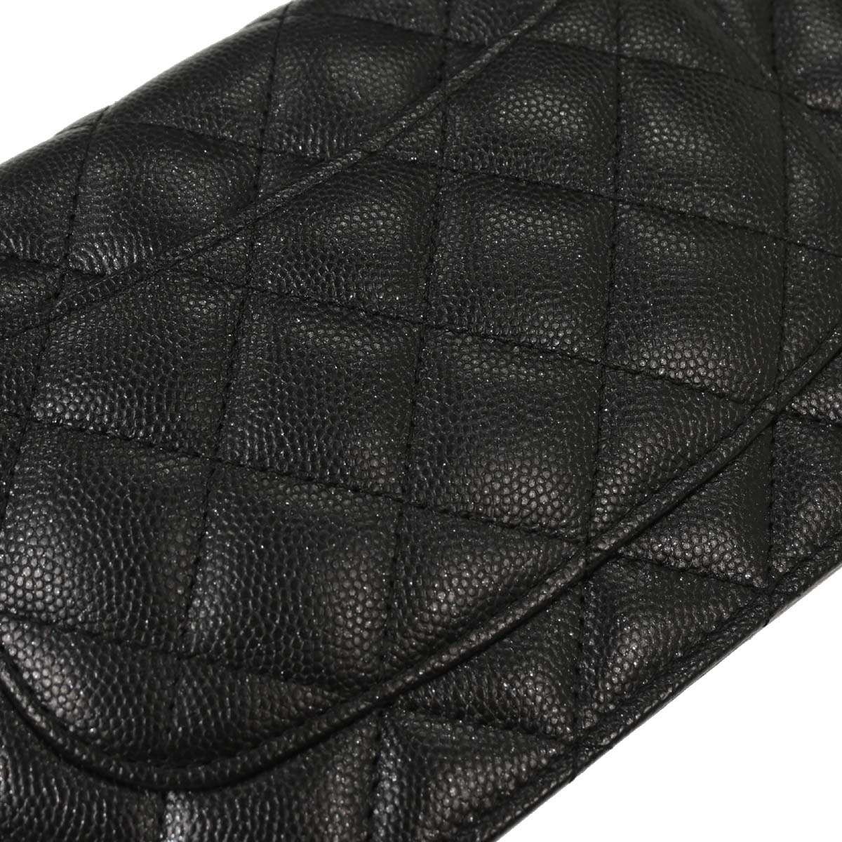Chanel 2017-2018 Black Caviar Classic WOC Wallet On Chain