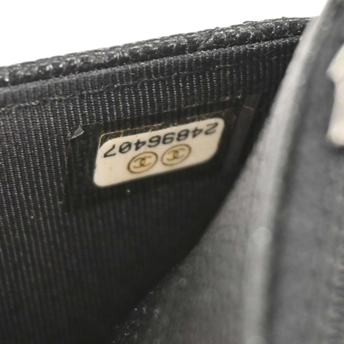 Chanel 2017-2018 Black Caviar Classic WOC Wallet On Chain