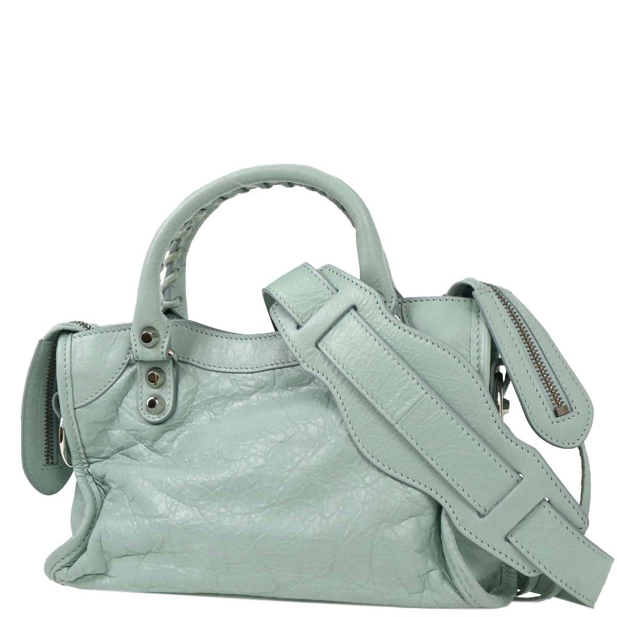 Balenciaga Light Blue The City Mini Handbag