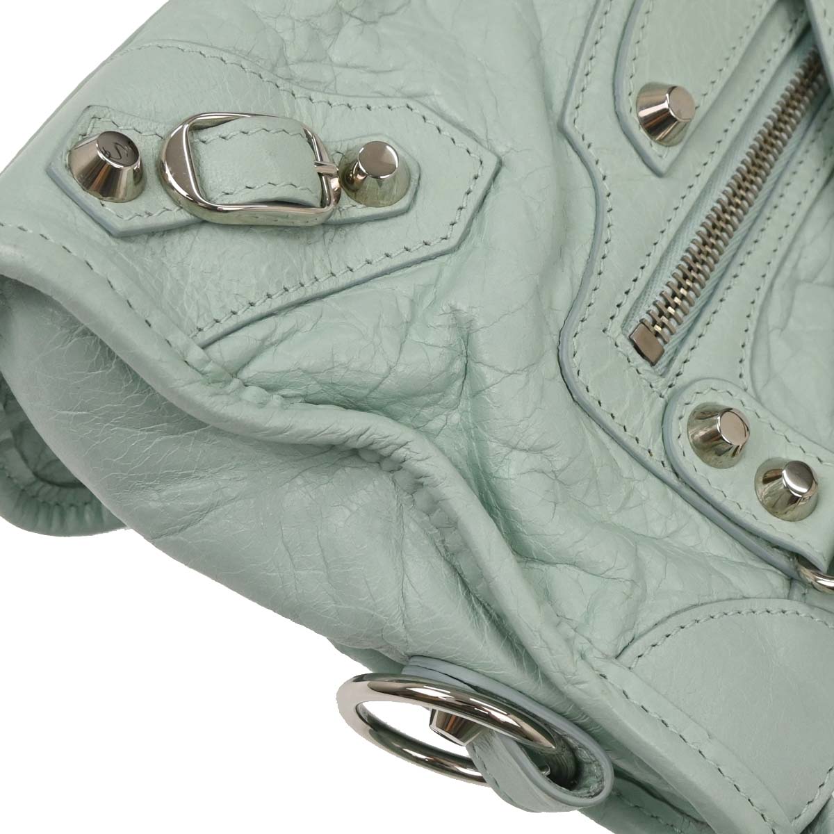 Balenciaga Light Blue The City Mini Handbag