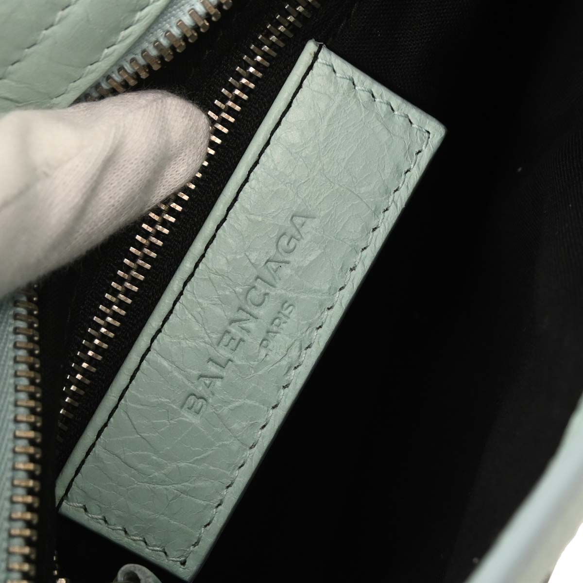 Balenciaga Light Blue The City Mini Handbag