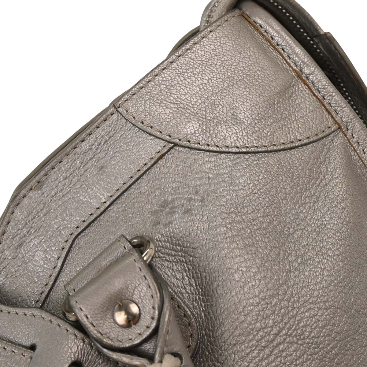 Balenciaga Silver The City Handbag