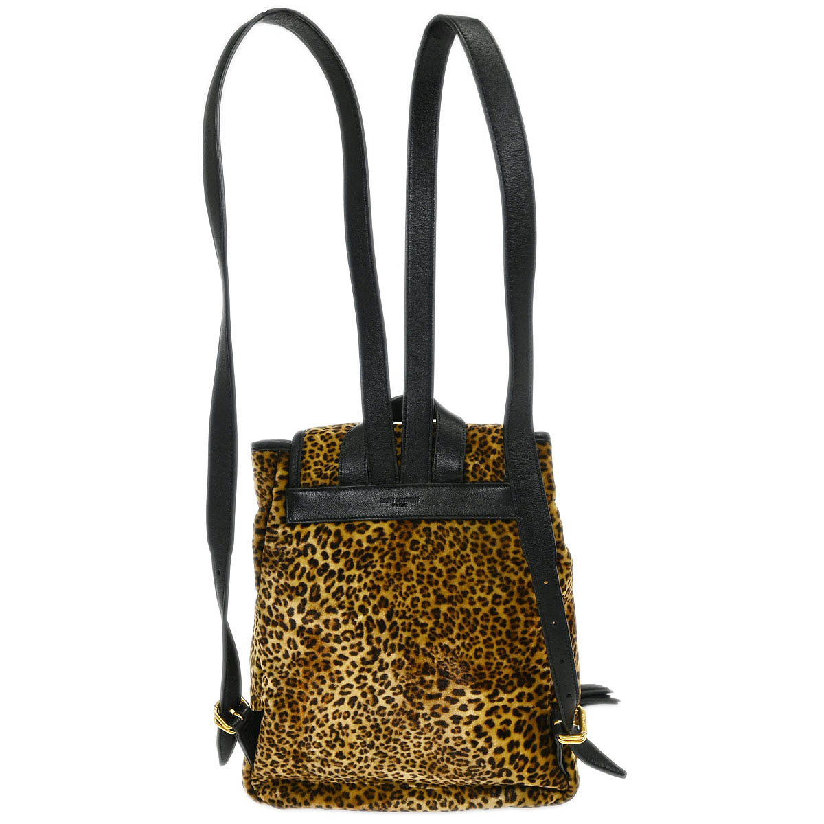 Saint Laurent Brown Velvet Backpack