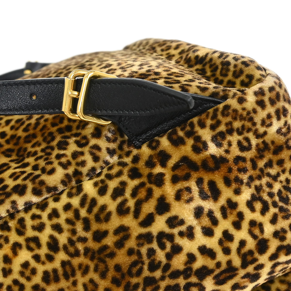 Saint Laurent Brown Velvet Backpack