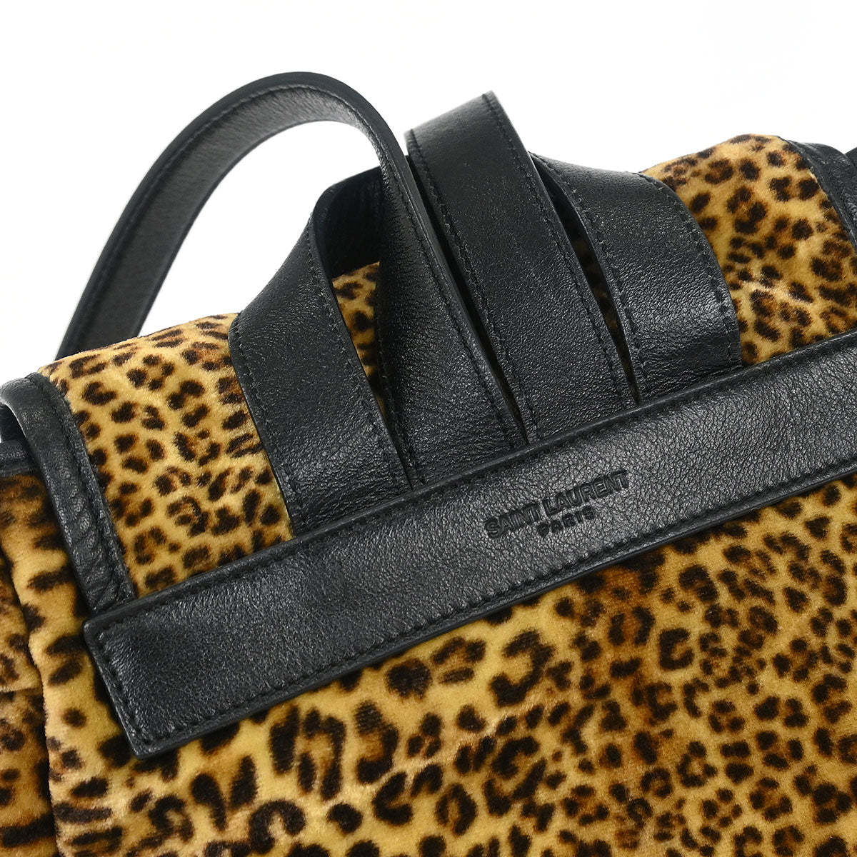 Saint Laurent Brown Velvet Backpack