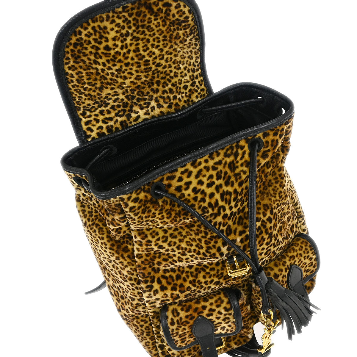 Saint Laurent Brown Velvet Backpack
