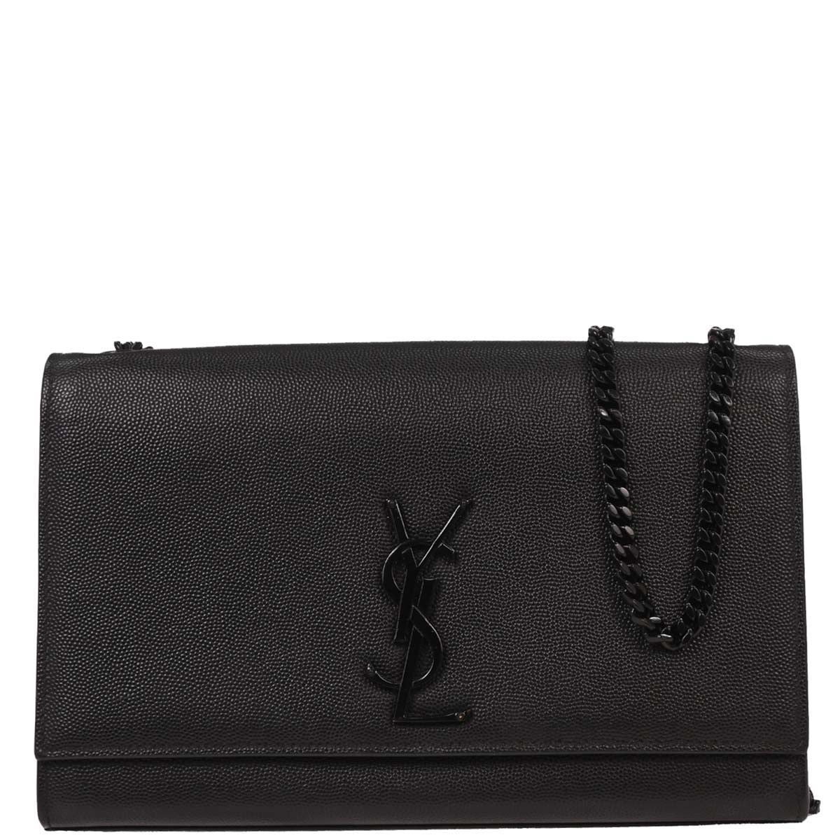 Saint Laurent Black Leather Kate Shoulder Bag