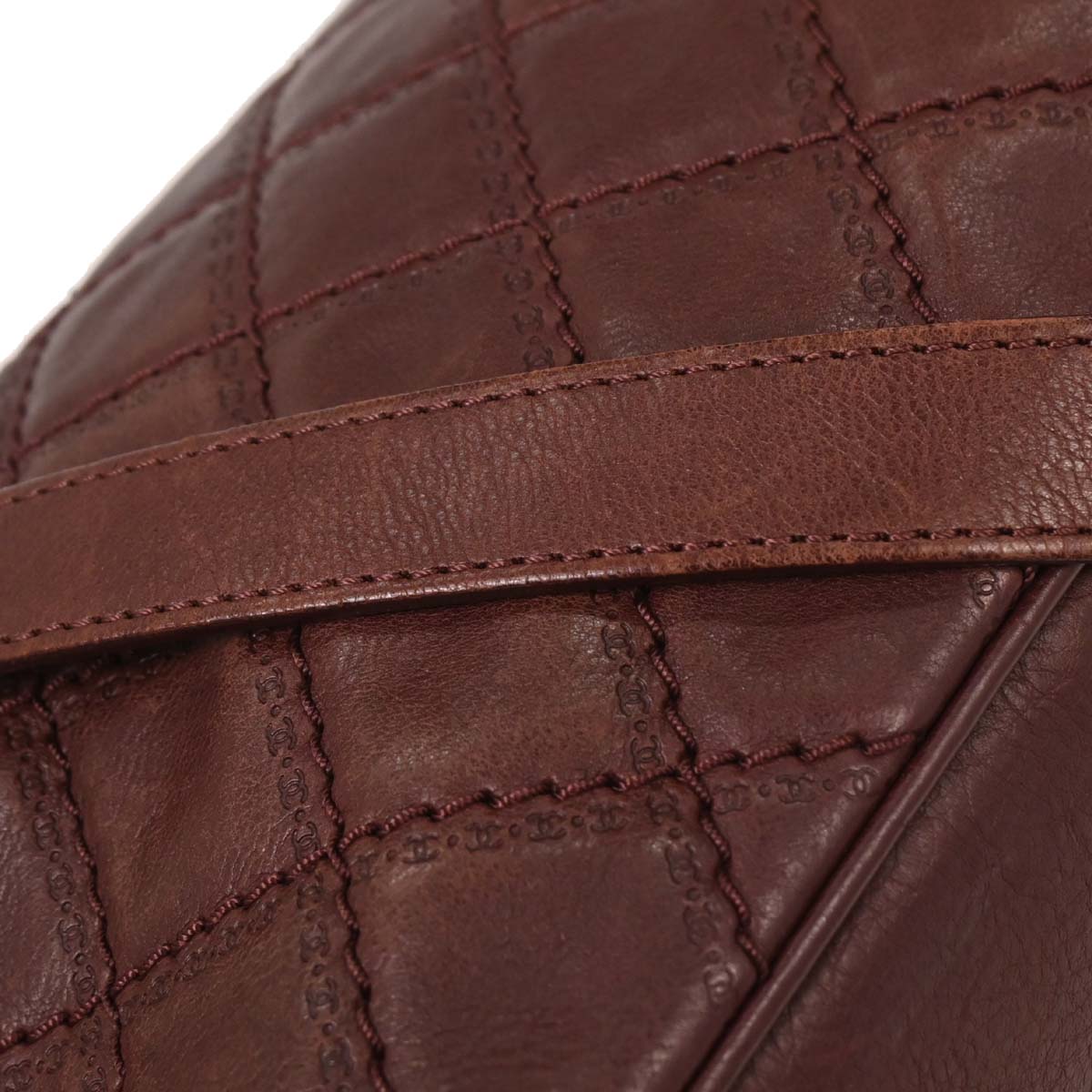 Chanel Bordeaux Calfskin Paris-Edinburgh Coco Sporran Flap Bag