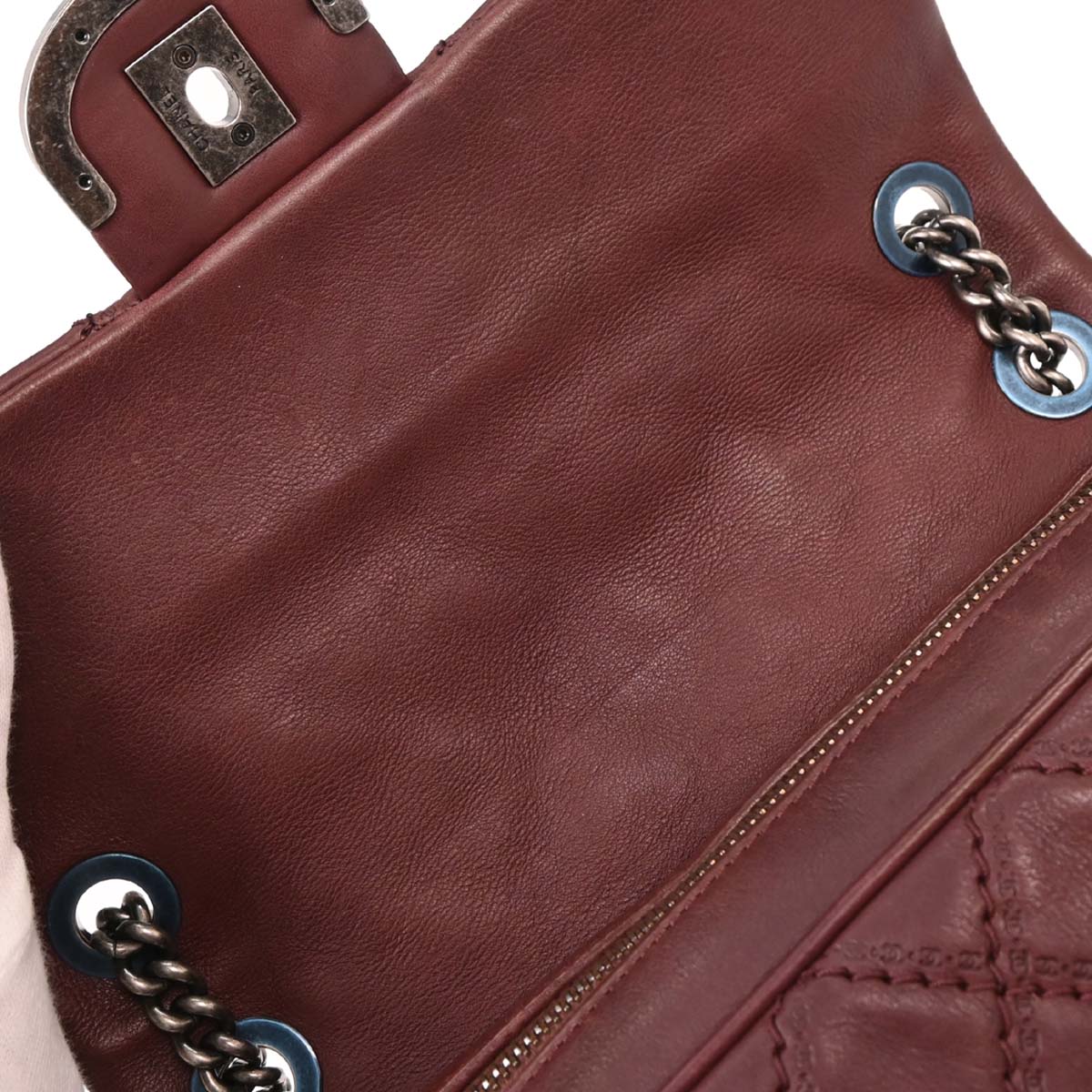 Chanel Bordeaux Calfskin Paris-Edinburgh Coco Sporran Flap Bag