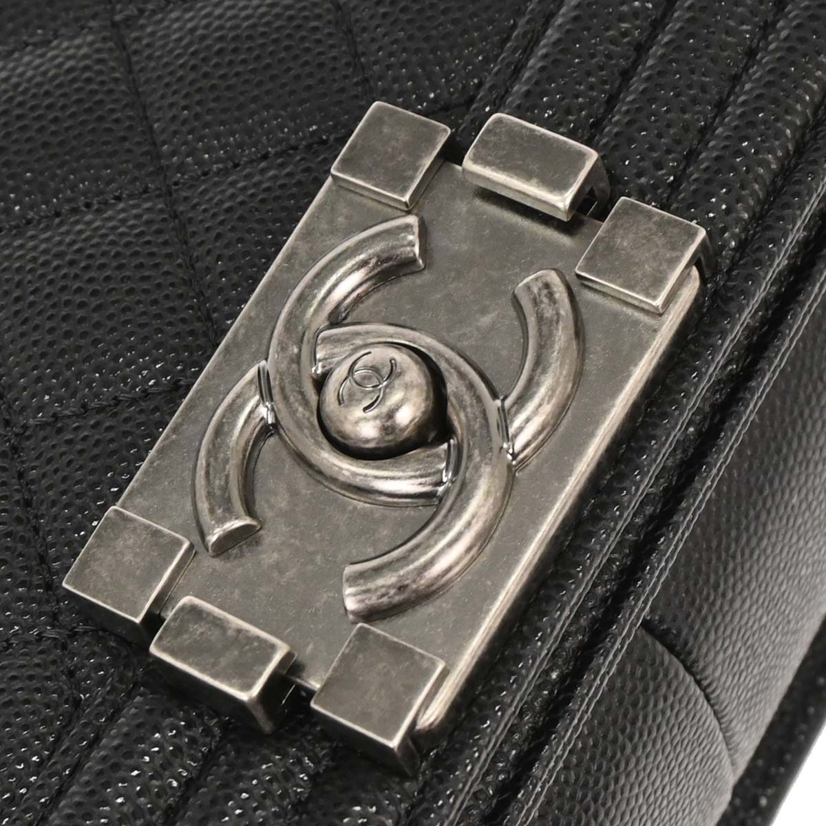 Boy Chanel 2019 Black Caviar Medium Shoulder Bag