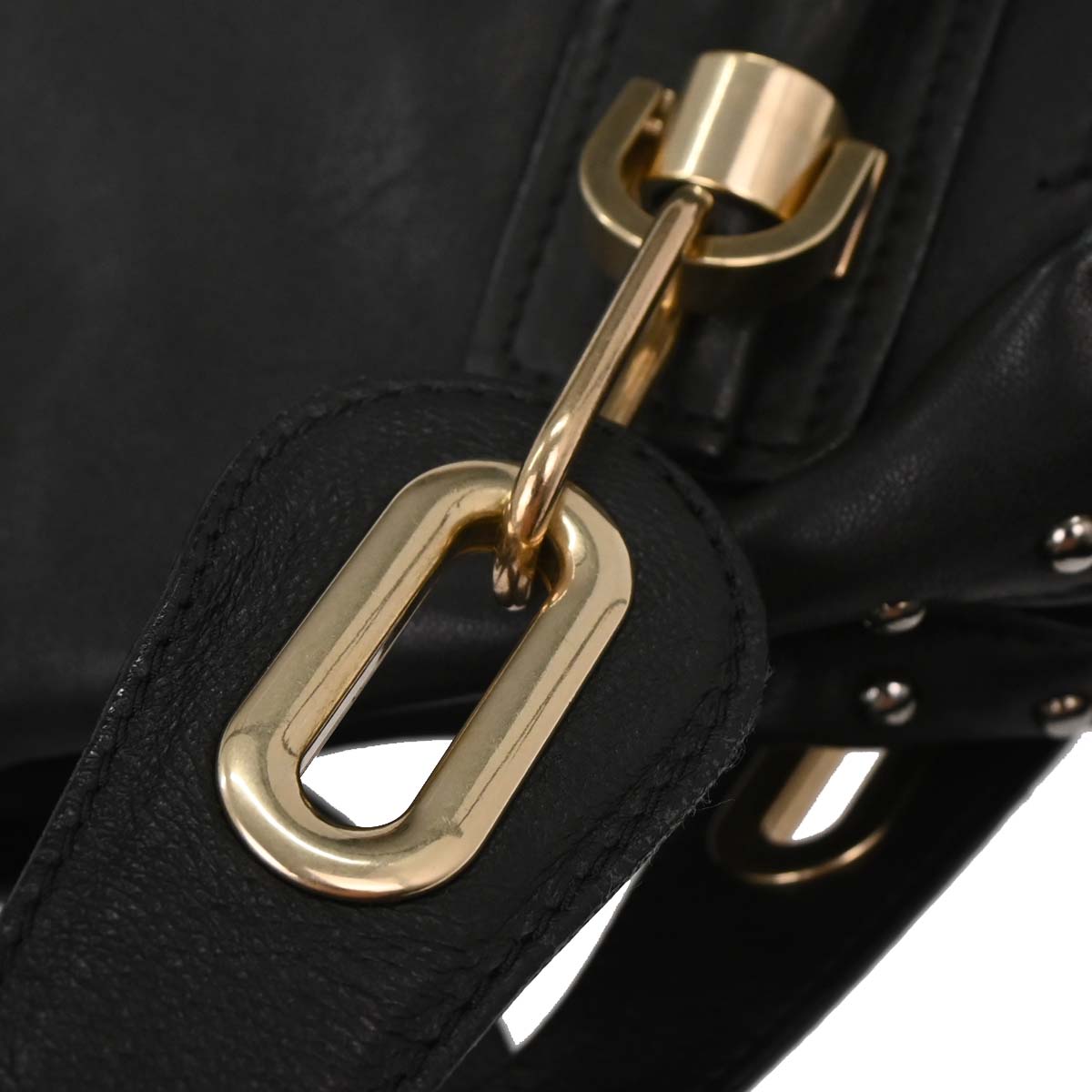 Chloe Black Suede Paraty 2way Shoulder Handbag