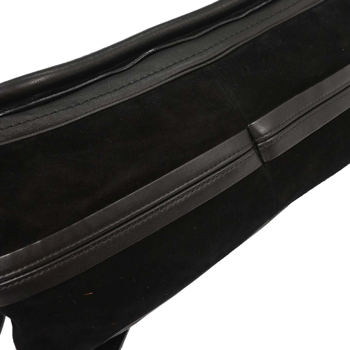 Chloe Black Suede Paraty 2way Shoulder Handbag
