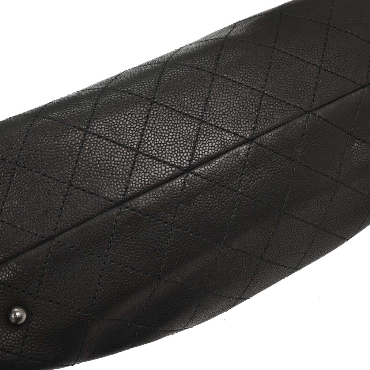 Chanel Black Caviar Urban Shopping Tote 2way Shoulder Handbag