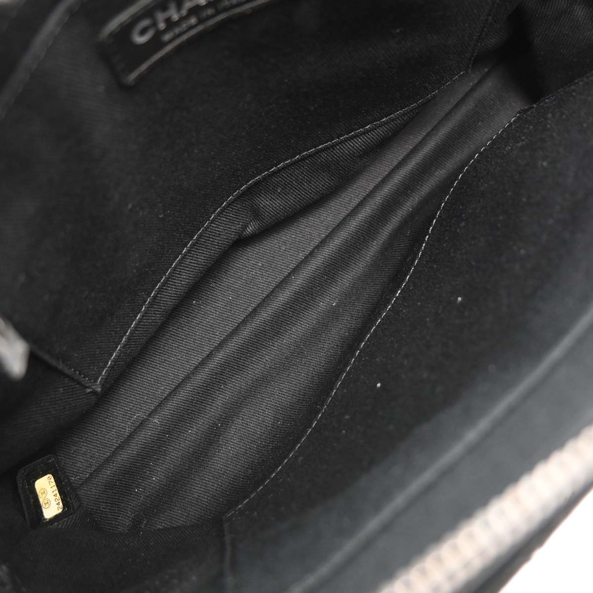 Chanel Black Caviar Urban Shopping Tote 2way Shoulder Handbag