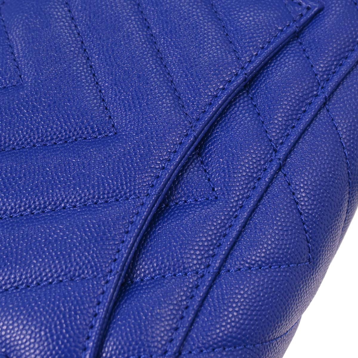 Chanel Blue Caviar Chevron Coco Handle XS 2way Shoulder Handbag