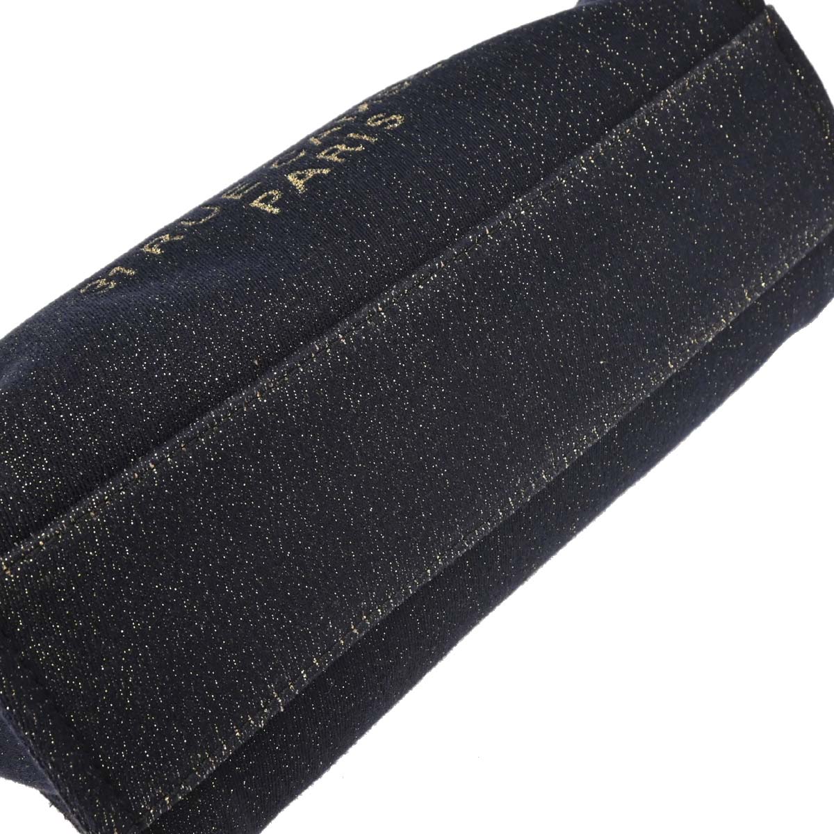 Chanel Navy Gold Small Deauville Tote Bag