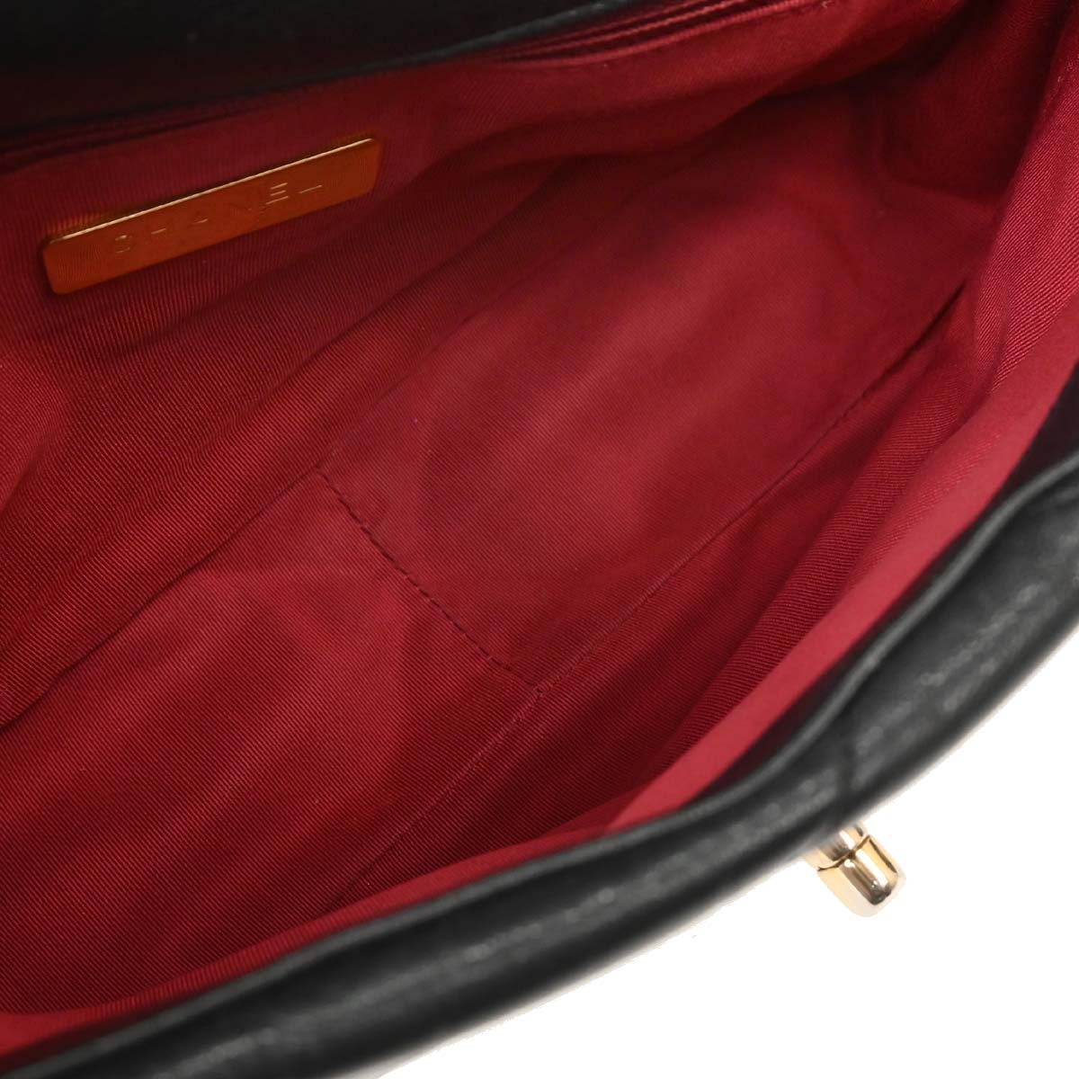 Chanel Black Calfskin 19 Dix-neuf Shoulder Bag