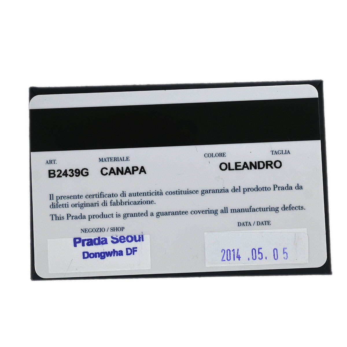 Prada Green Canvas Canapa Tote Handbag