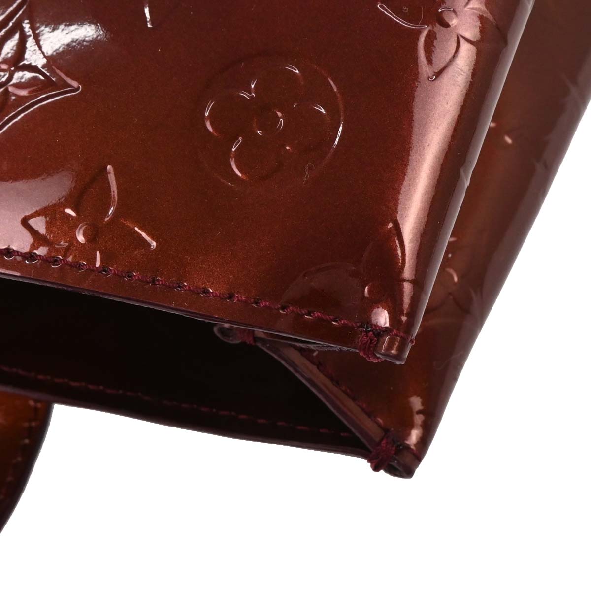 Louis Vuitton Rouge Favist Monogram Vernis Wilshire PM M91644