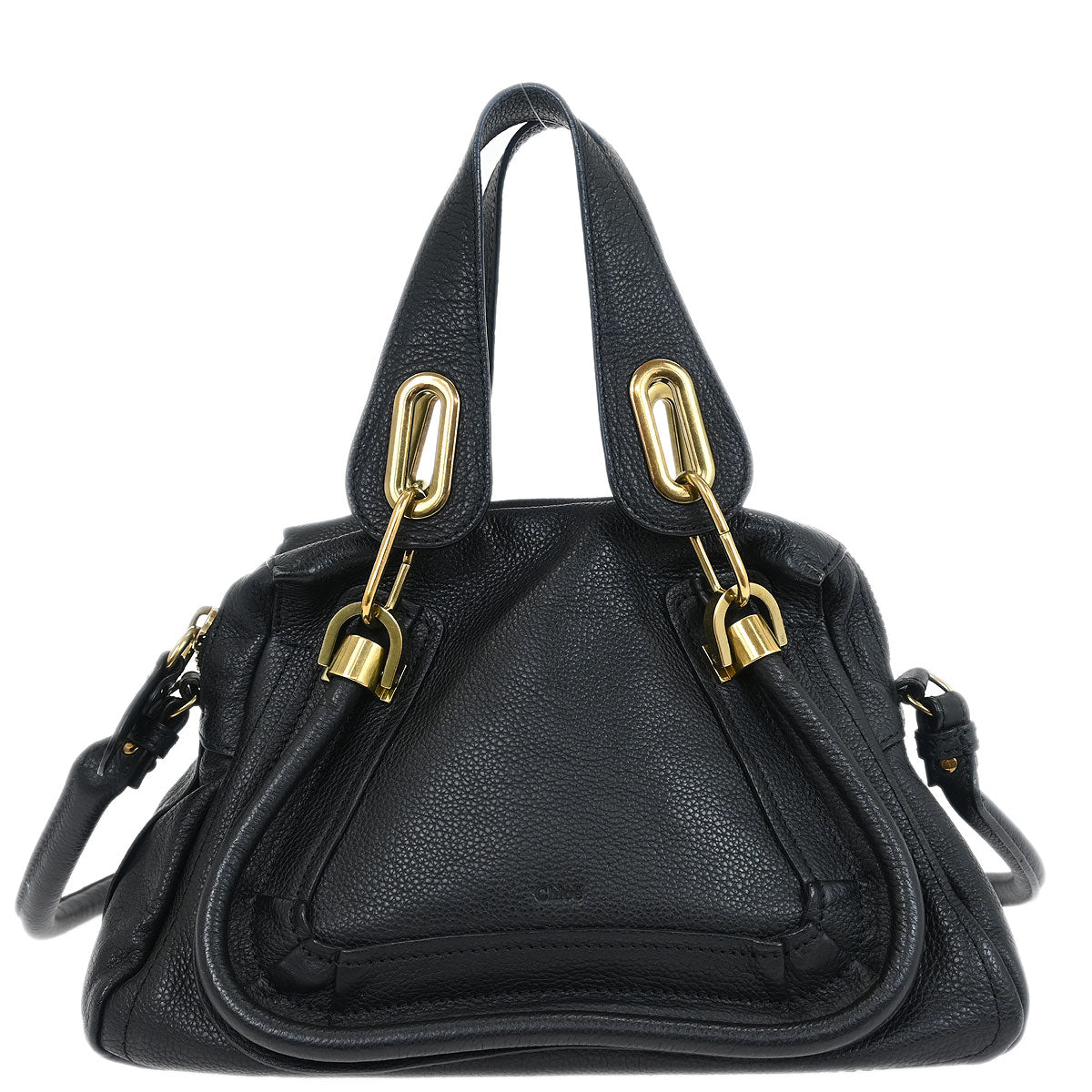 Chloe Black Paraty 2way Shoulder Handbag