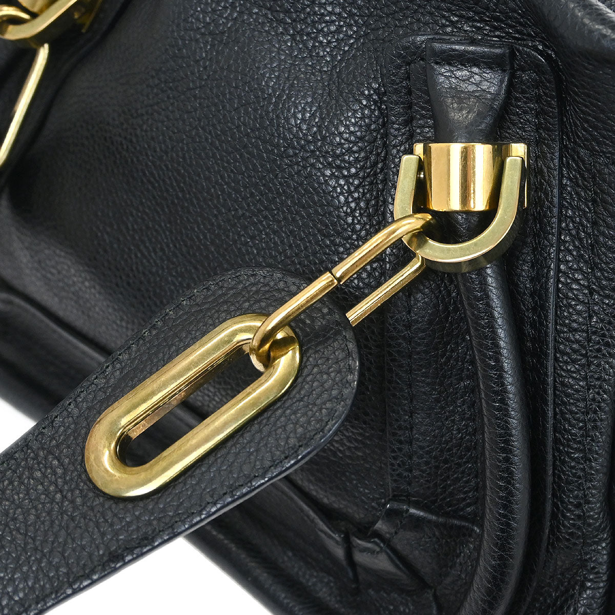 Chloe Black Paraty 2way Shoulder Handbag