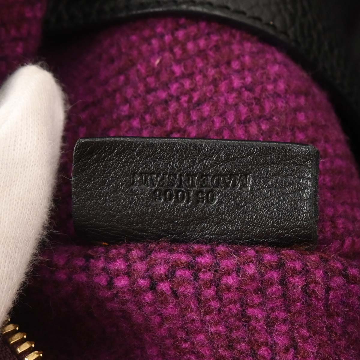 Loewe Purple Black Wool Amazona 36 Handbag