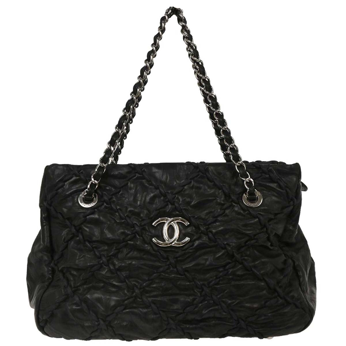 Chanel 2011 Black Calfskin Ultra Stitch Tote Bag