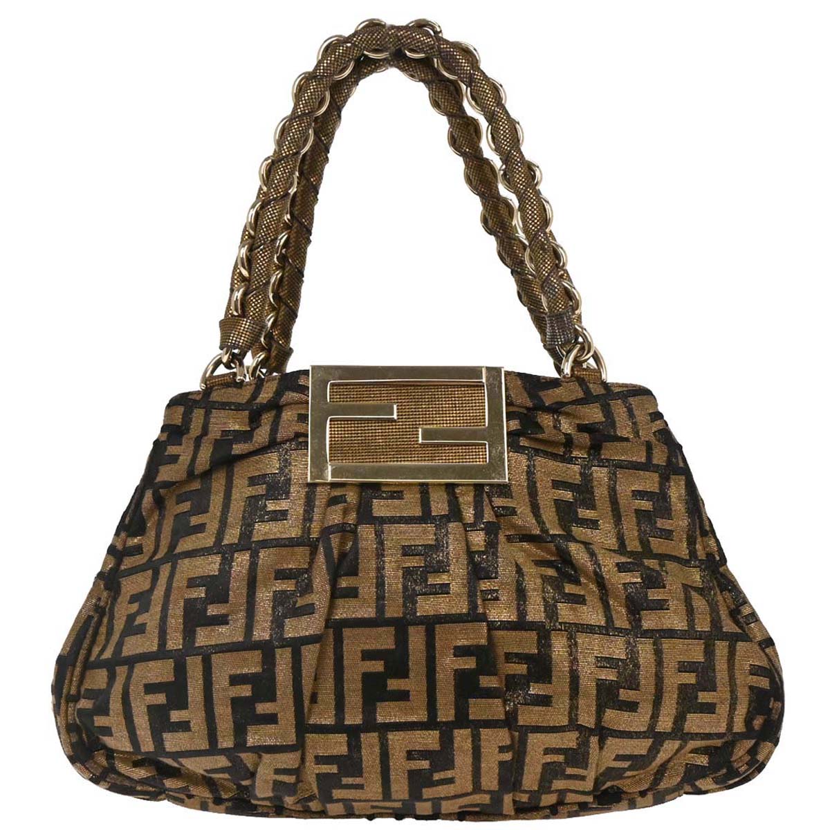 Fendi Gold Zucca Handbag