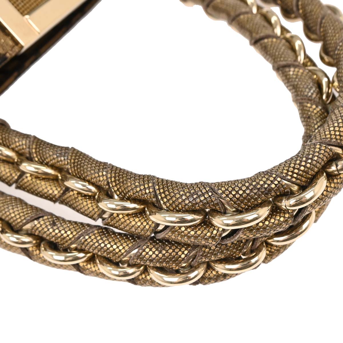 Fendi Gold Zucca Handbag