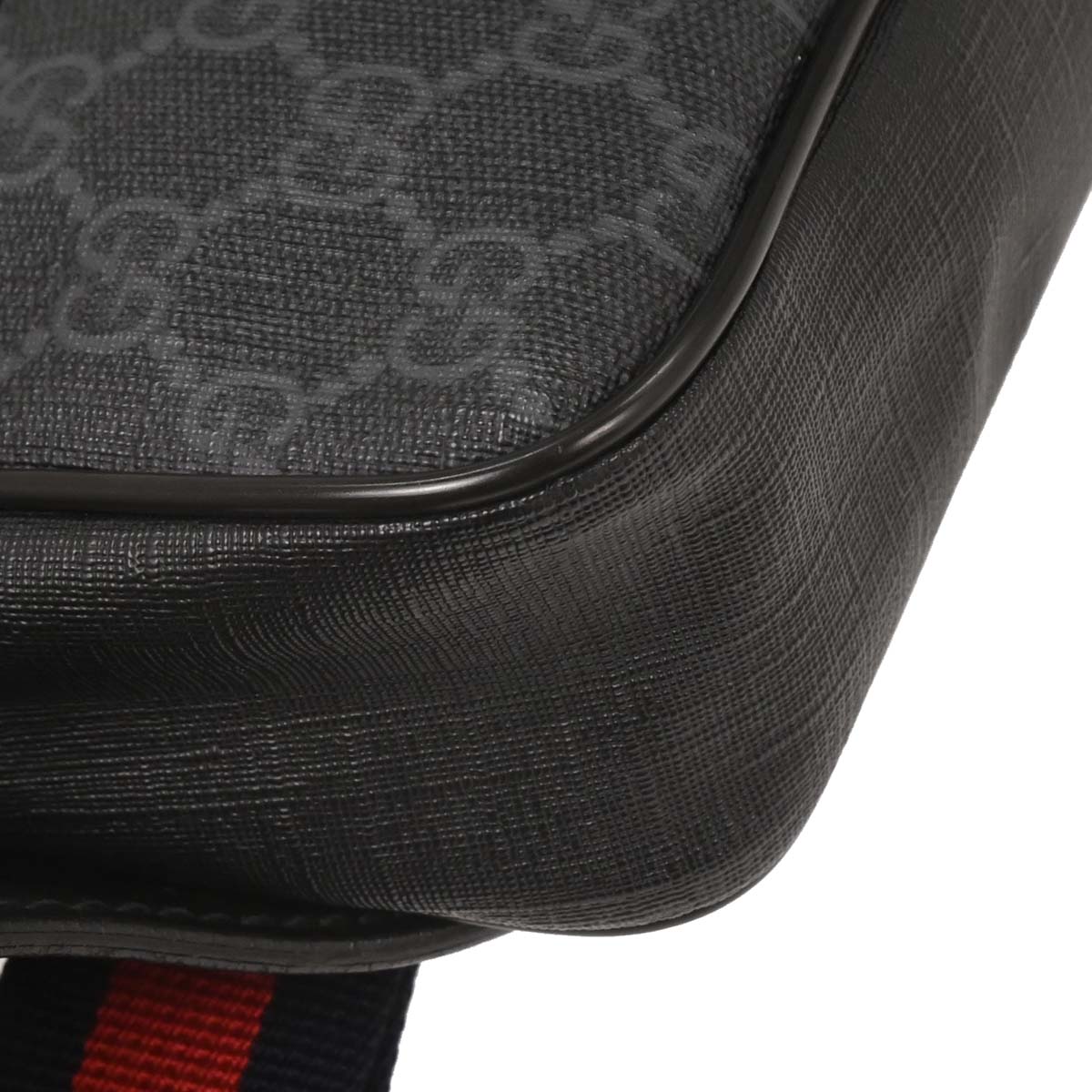 Gucci Black PVC GG Waist Bum Bag