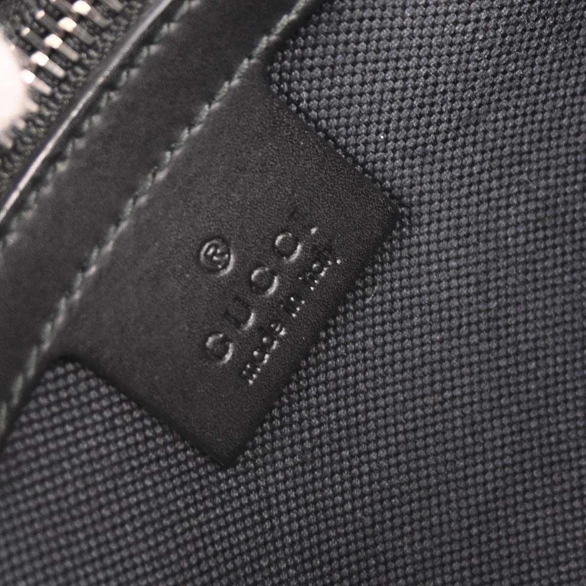 Gucci Black PVC GG Waist Bum Bag