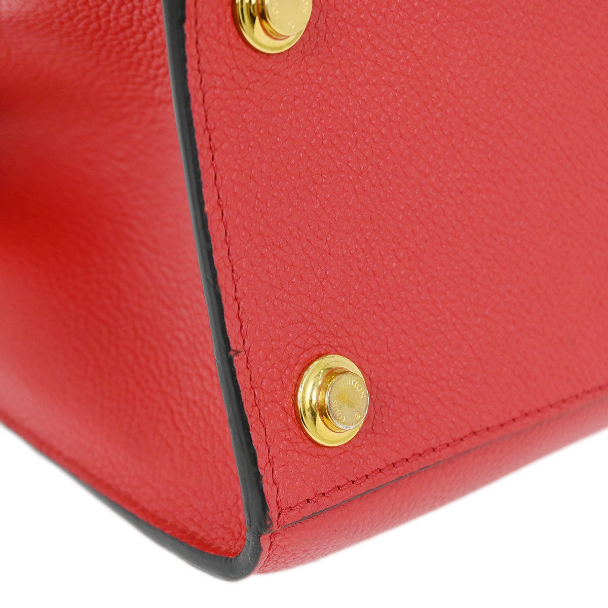 Louis Vuitton Red Black City Steamer PM 2way Handbag M54868