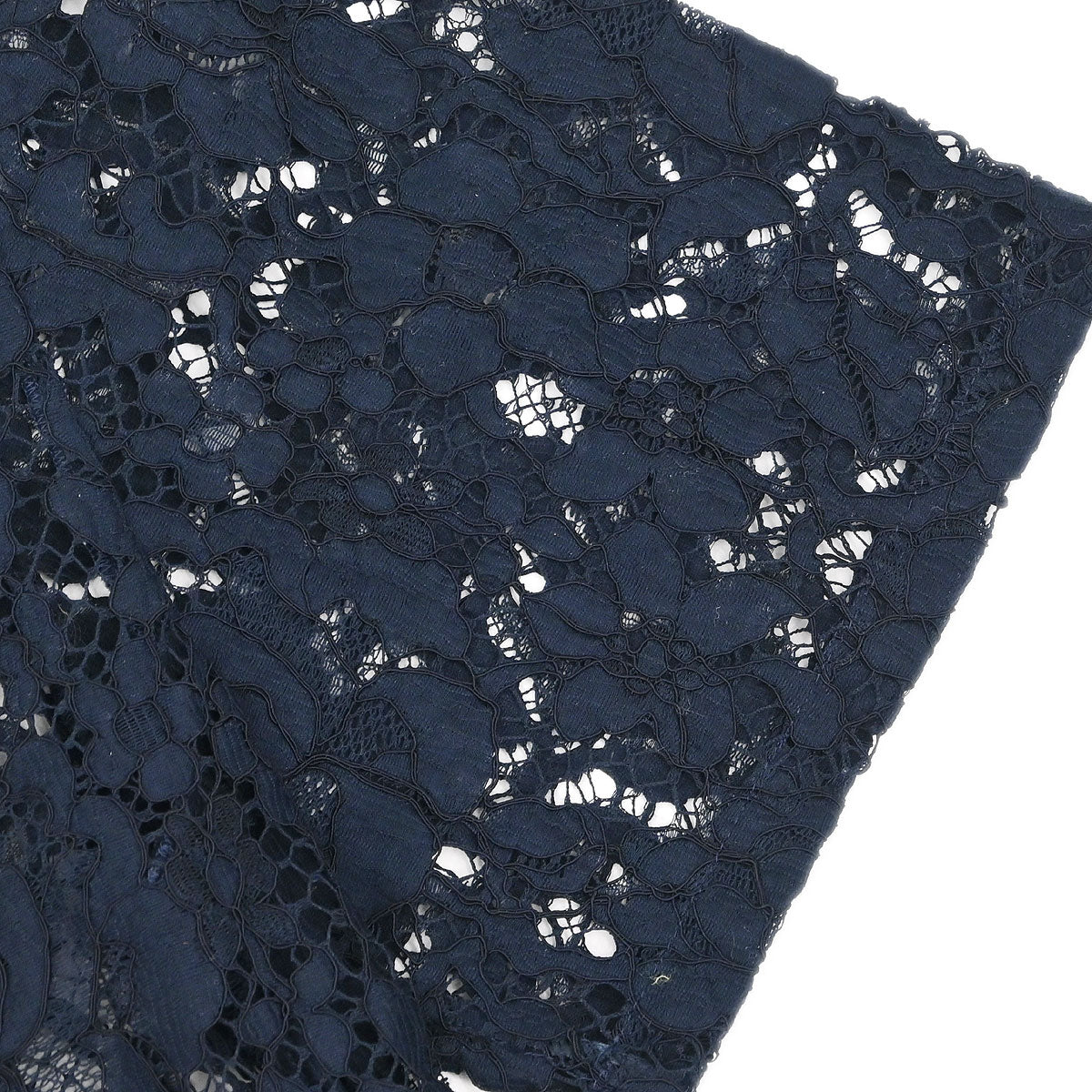 Prada 2015 Short Sleeve Lace Top Navy #42