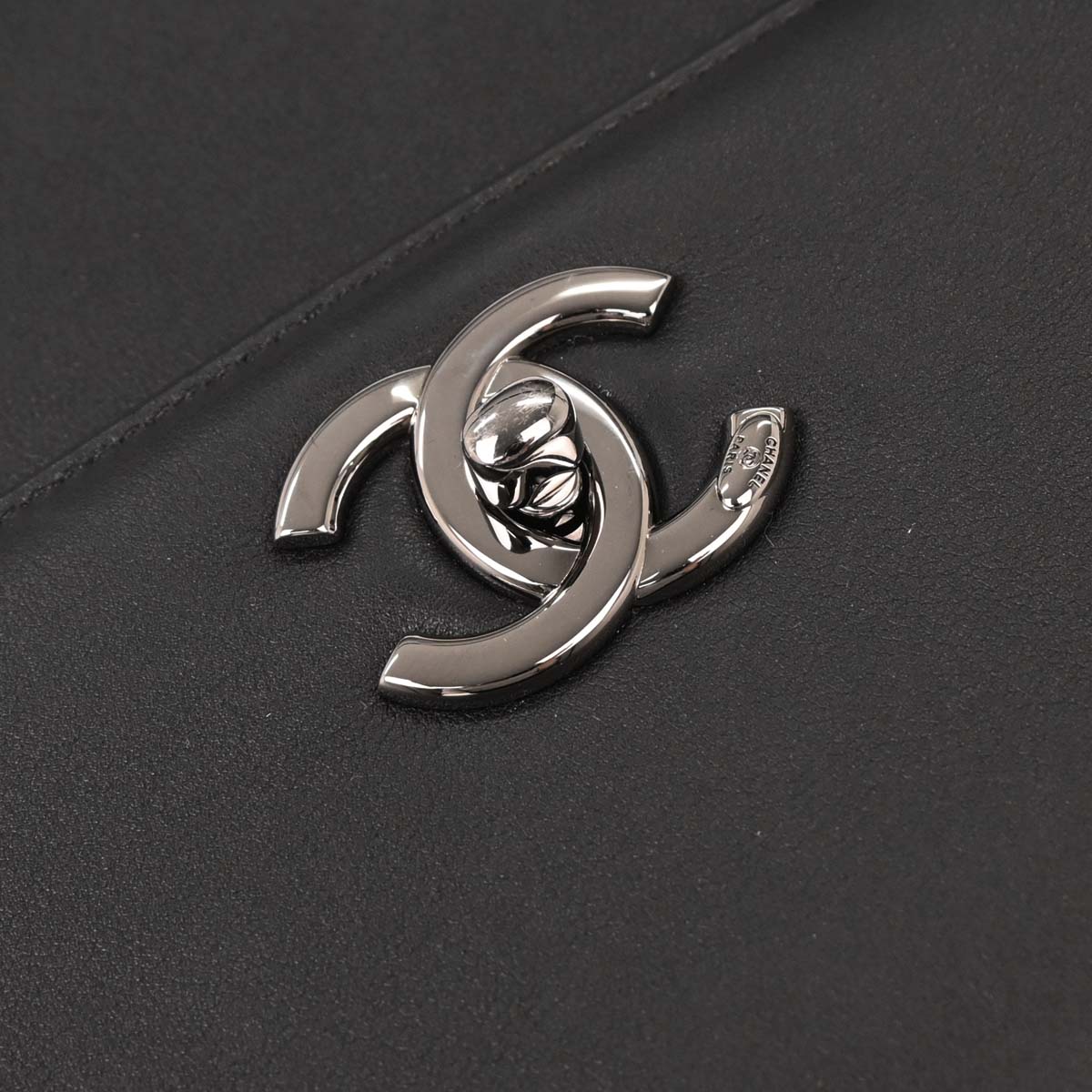 Chanel 2018-2019 Black Calfskin Trendy CC Top Handle 2way Shoulder Handbag