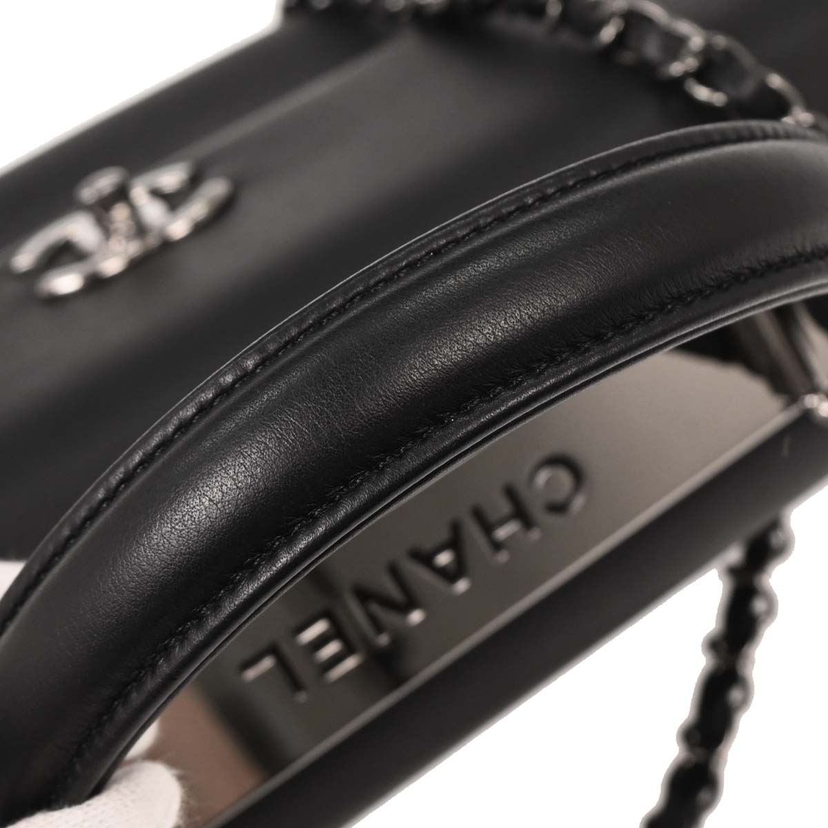 Chanel 2018-2019 Black Calfskin Trendy CC Top Handle 2way Shoulder Handbag