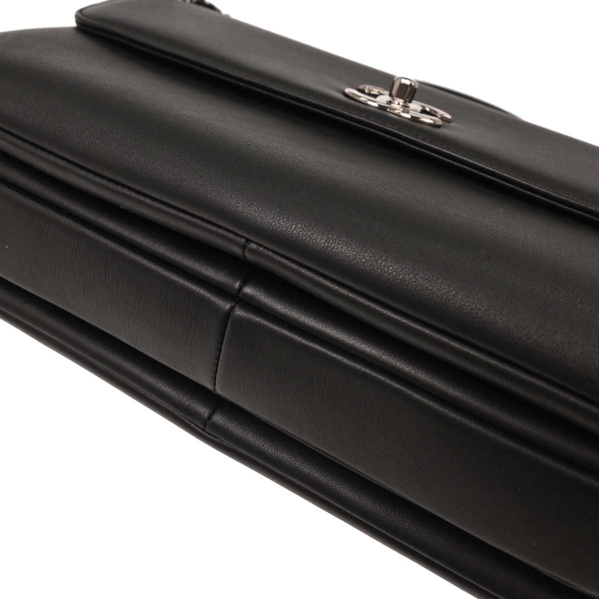 Chanel 2018-2019 Black Calfskin Trendy CC Top Handle 2way Shoulder Handbag