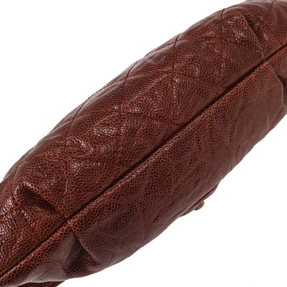 Chanel 2012 Bordeaux Caviar Elastic Flap Shoulder Bag