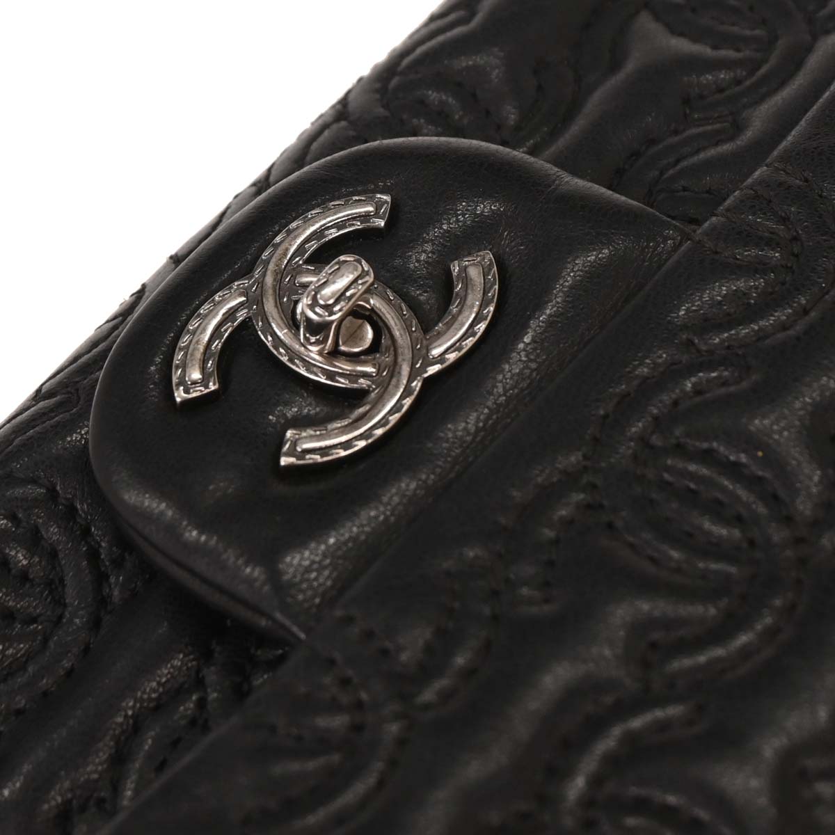 Chanel 2016-2017 Black Lambskin Mini Classic Square Flap Bag 17