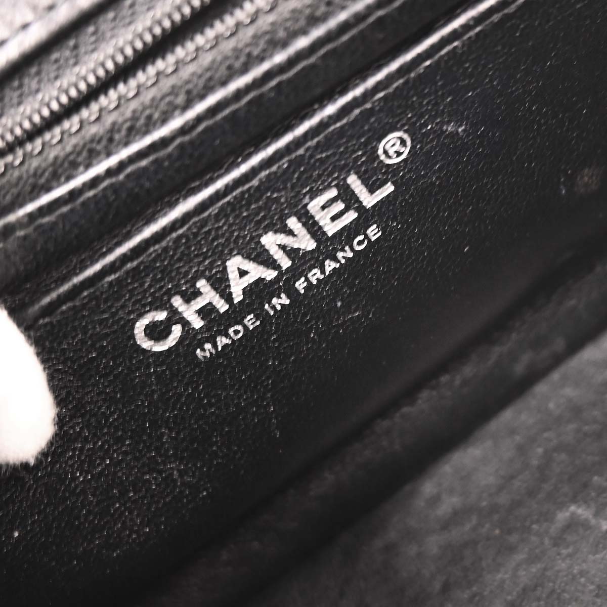 Chanel 2016-2017 Black Lambskin Mini Classic Square Flap Bag 17