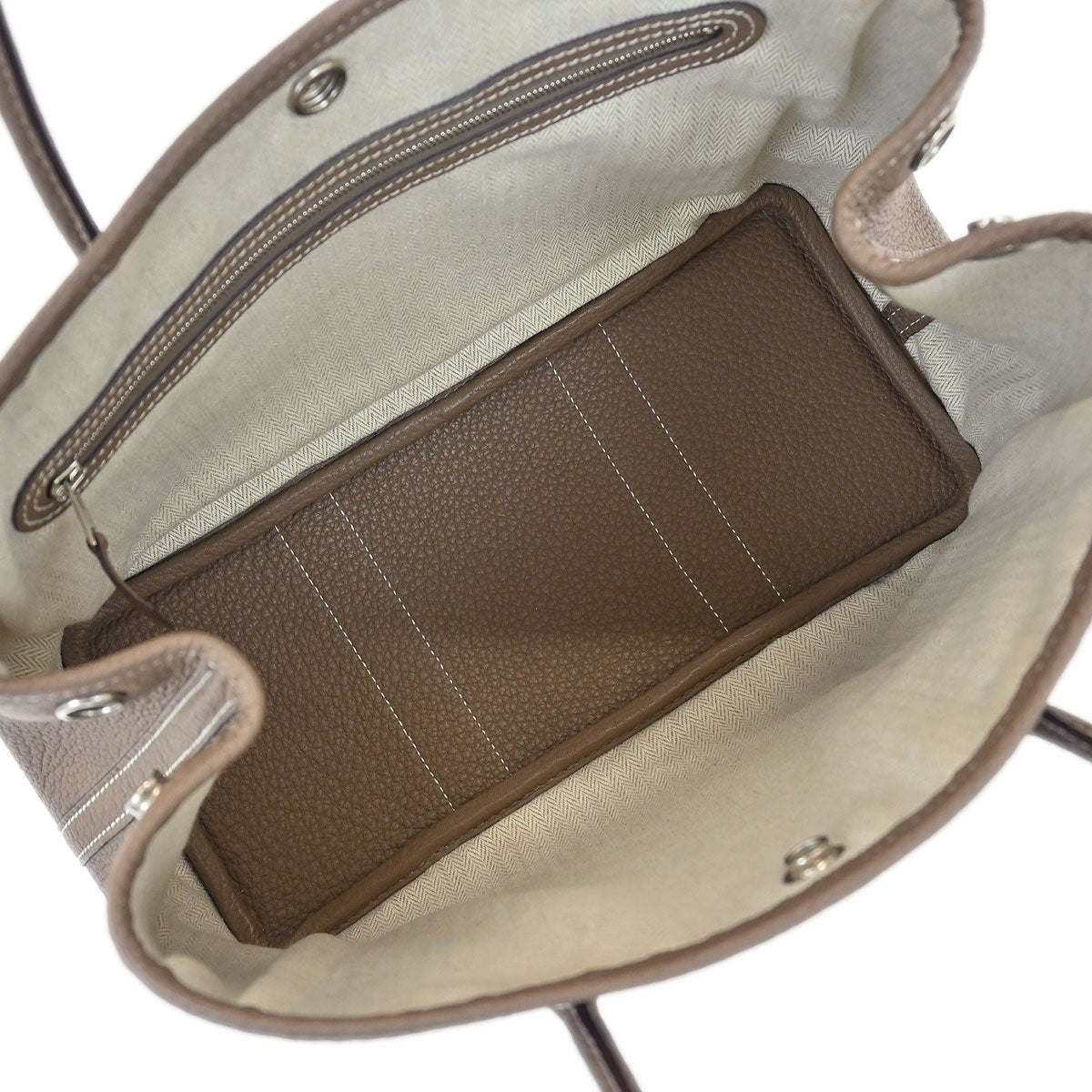 Hermes Etoupe Negonda Garden Party 30 TPM Tote Bag