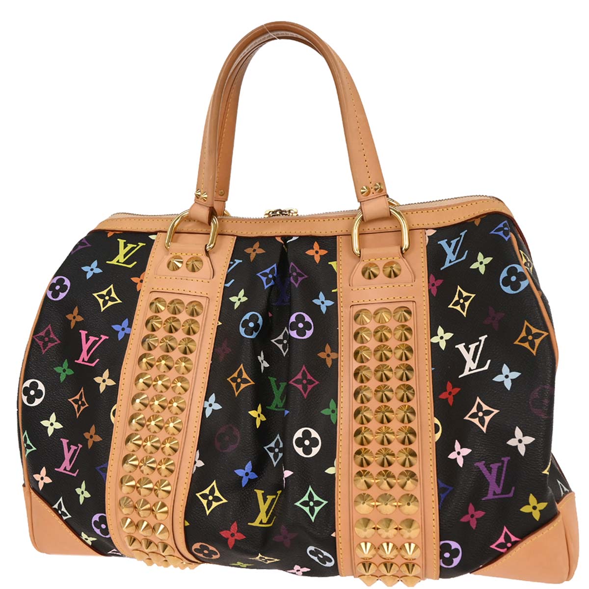 Louis Vuitton Black Multicolor Courtney GM Handbag M40261