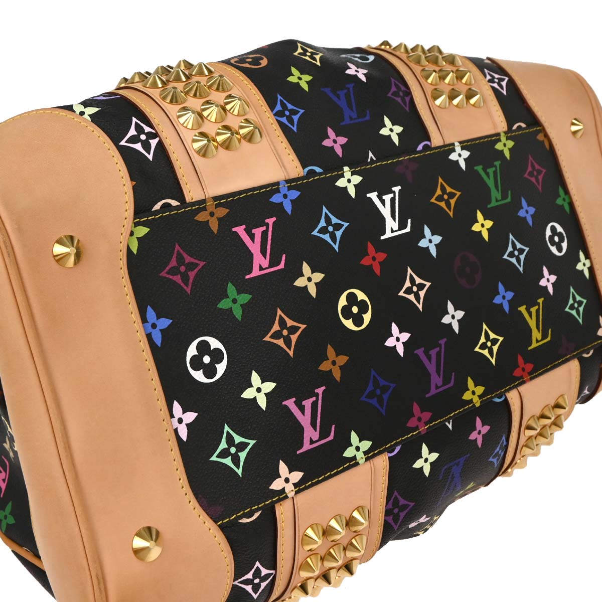 Louis Vuitton Black Multicolor Courtney GM Handbag M40261