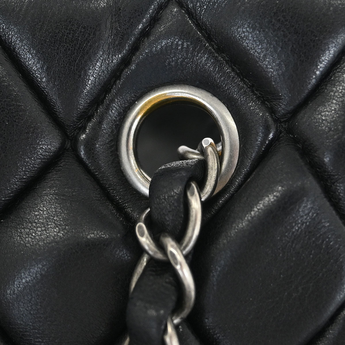 Chanel 2010-2011 Black Calfskin Bubble Quilt Tote Shoulder Bag