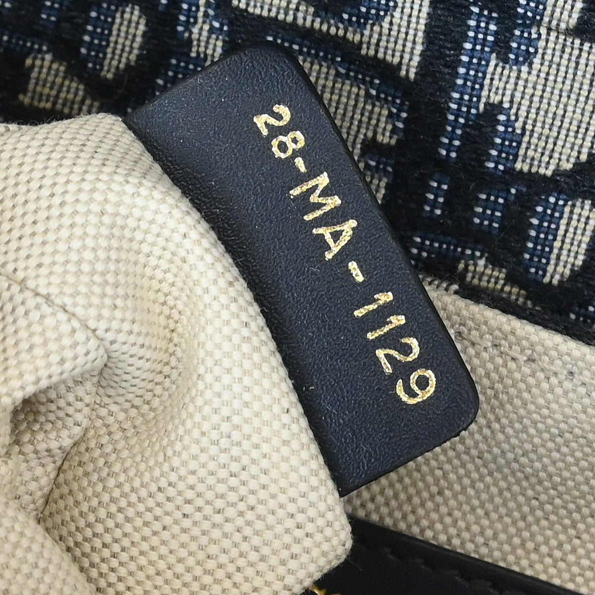 Christian Dior Navy Oblique Trotter Saddle Handbag